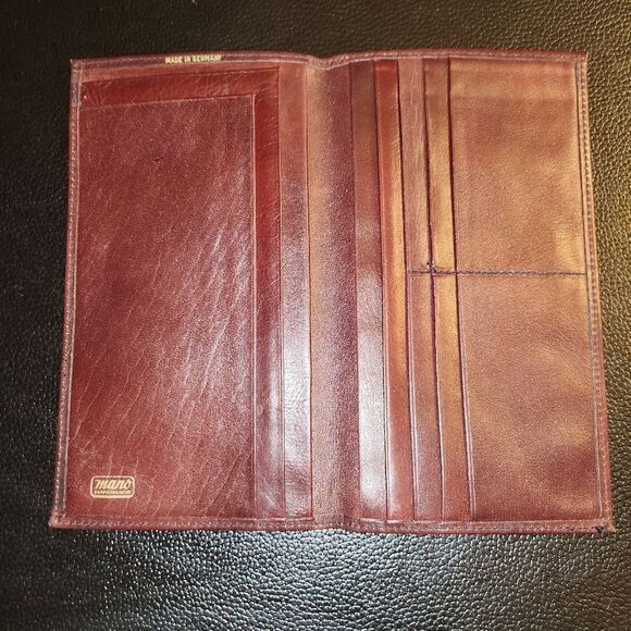 Brown Leather Wallet Made In Germany - Picture 1 of 6